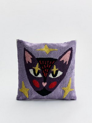 Чехол для декоративной подушки с вышивкой, цветной, арт. б/а