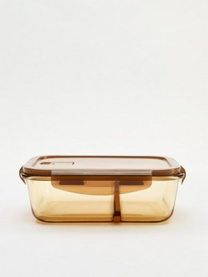 Стеклянный контейнер для хранения продуктов, коричневый, арт. skc-001