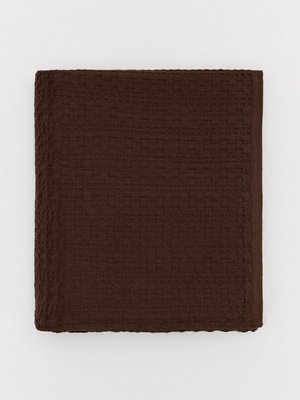 Вафельное покрывало из хлопка, коричневый, арт. 16956