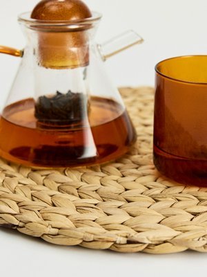 Плетеная подставка под столовые приборы, бежевый, арт. 16957