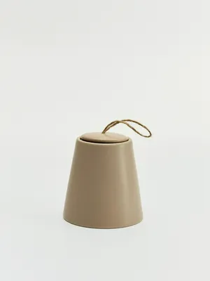 Керамическая банка с крышкой для хранения, бежевый, арт. art001