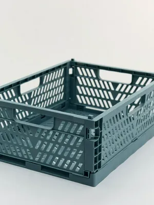 Большой пластиковый органайзер для хранения, серо-зеленый, арт. 16985