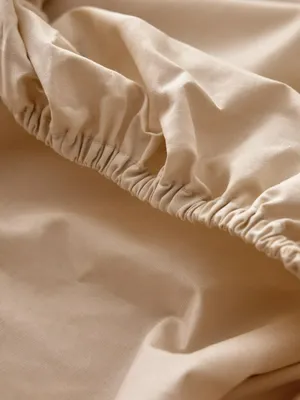 Простыня на резинке 90х200 см, бежевый, арт. 16991