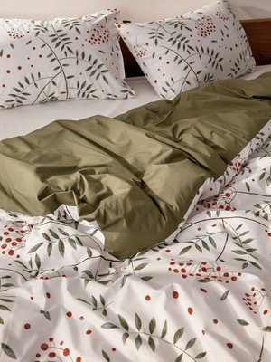 Комплект постельного белья без простыни 2-х спальный, цветной, арт. 16995