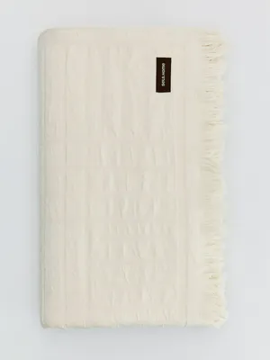 Покрывало из хлопка 200х220 см, молочный, арт. kvr200x220