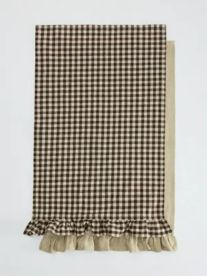 Набор из 2 кухонных полотенец, коричневый, бежевый, арт. kit001