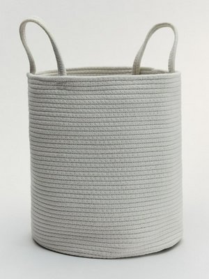 Большая корзина для хранения с ручками, светло-серый, арт. n/a