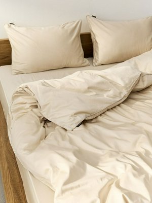 Комплект постельного белья без простыни 2-спальный 200x220 см, бежевый, арт. 17066