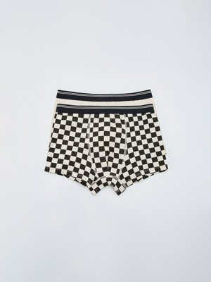 Набор из 2 трусов-боксеров, черный, белый, арт. bx001