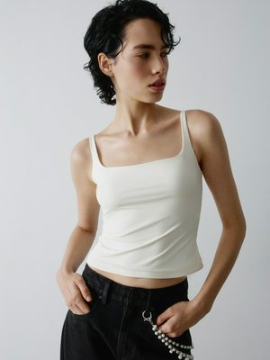 Укороченный топ, молочный, арт. 17130