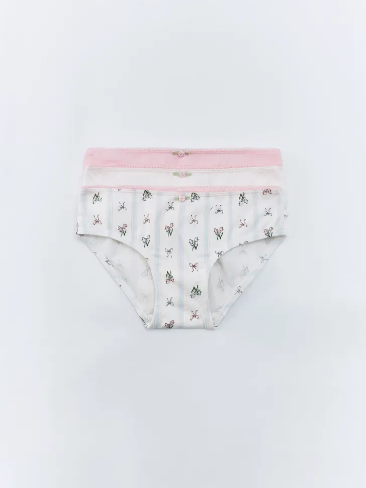 Набор трусов-слипов для девочек, разноцветный, арт. 17133