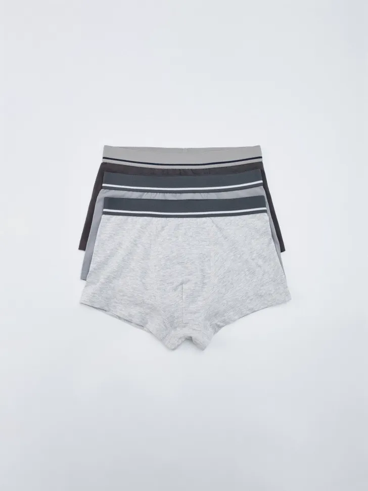 Набор трусов-боксеров для мальчиков, серый, арт. 17134