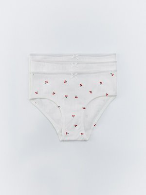 Набор из 3 трусов-слипов для девочек, белый, арт. тр001