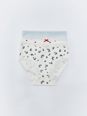 Набор из 3 трусов-слипов для девочек, цветной, арт. trusy003