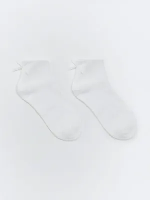 Пушистые носки с бантиком, арт. 17140