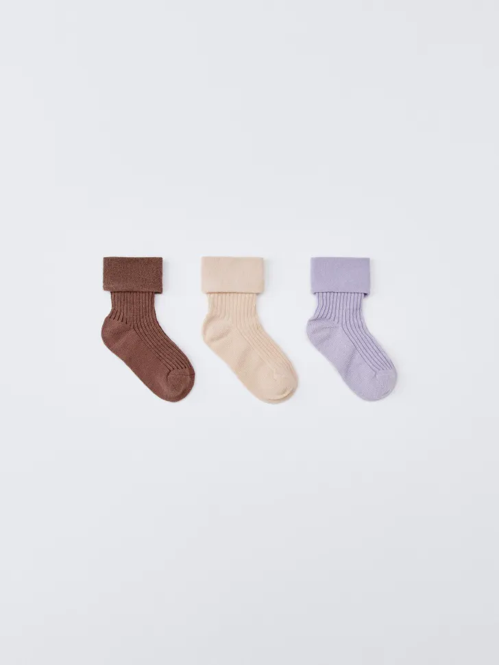 Набор из 3 пар гольфов для малышей, разноцветный, арт. 17143