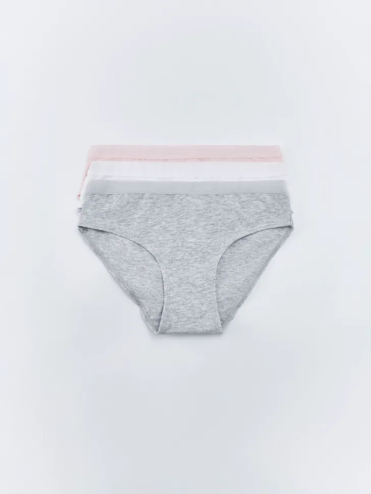 Набор из 3 трусов-слипов для девочек, разноцветный, арт. 17146