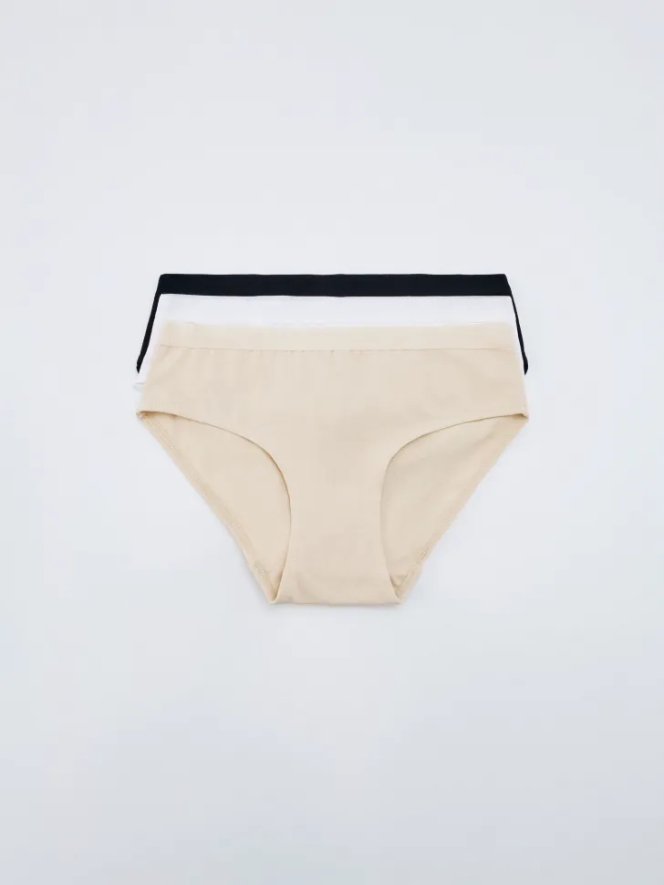 Набор из 3 трусов-слипов для девочек, разноцветный, арт. 17147