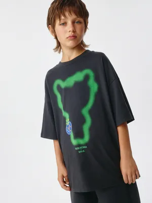 Футболка оверсайз детская SELA х VASILINCIAGA, серый, арт. 1715