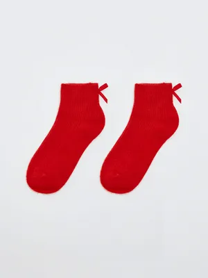 Пушистые носки с бантиком, арт. 17150