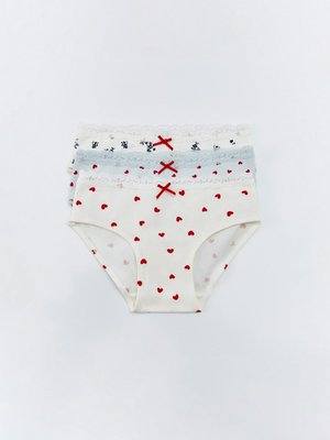 Набор из 3 трусов-слипов для девочек, цветной, арт. trusy003