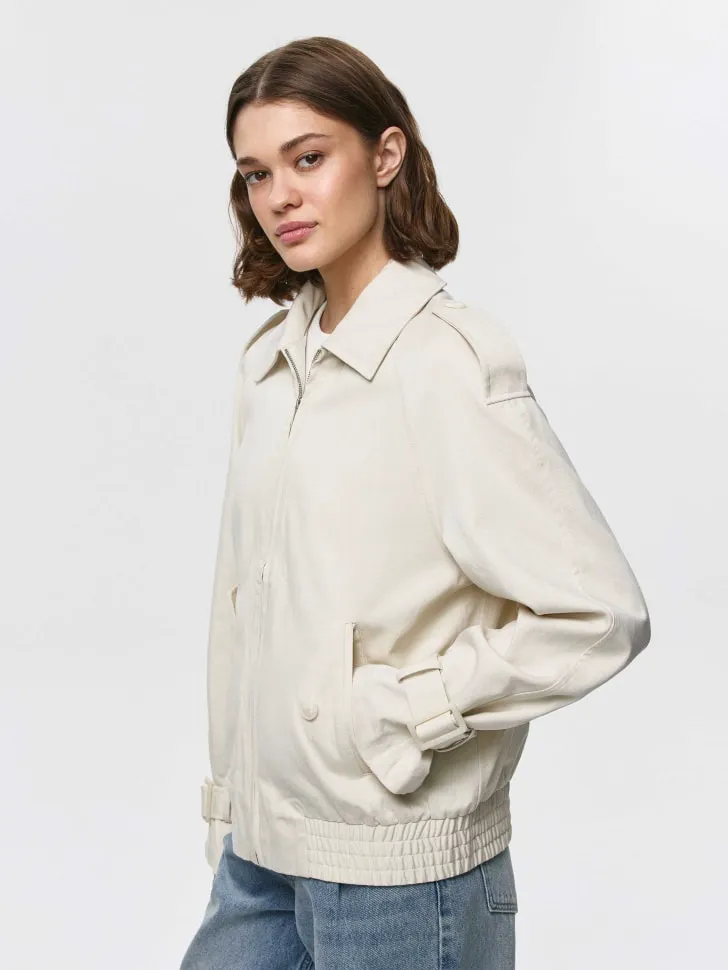 Легкая куртка из смесового лиоцелла, бежевый, арт. 1746