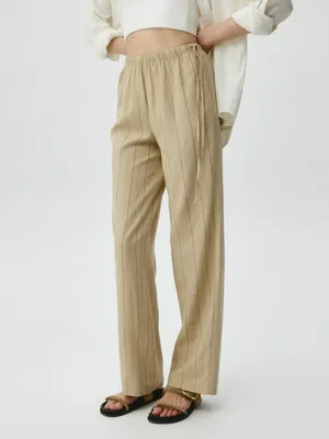 Брюки из смесового льна, арт. 1751