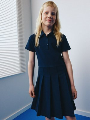 Школьное платье с юбкой в складку для девочек, арт. 1760
