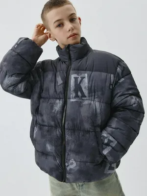 Дутая куртка с принтом для мальчиков, не указан, арт. 1770