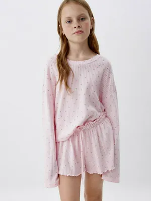 Пижама с шортами для девочек, арт. 1775