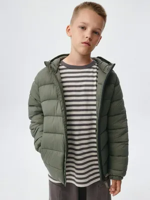 Стеганая куртка с капюшоном для мальчиков, арт. 1821