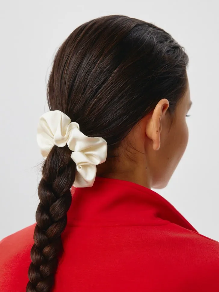 Набор из 2 резинок для волос, белый, арт. 1824