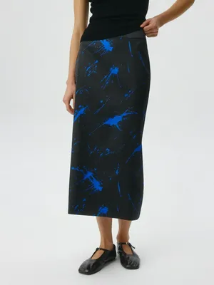 Юбка миди с жатым эффектом, арт. 1828