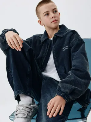 Вельветовая куртка детская, синий, арт. 1868