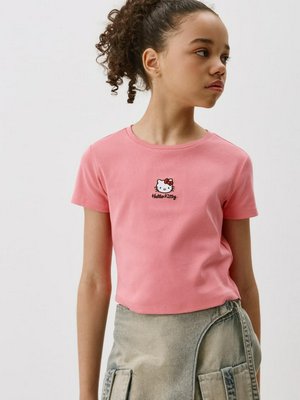 Укороченная футболка с принтом Hello Kitty для девочек