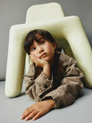 Куртка леопардовая с вельветовым воротником для девочек, арт. 1888