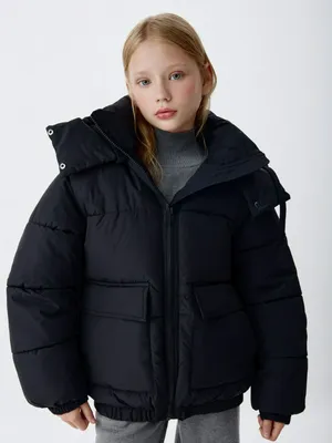 Короткая куртка с капюшоном для девочек, арт. 1931