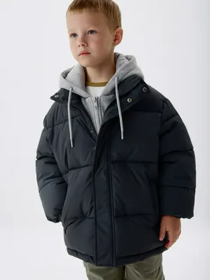 Демисезонная куртка с трикотажным капюшоном для мальчиков, арт. 1958