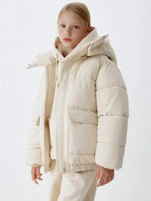 Короткая куртка с капюшоном для девочек, арт. 1965