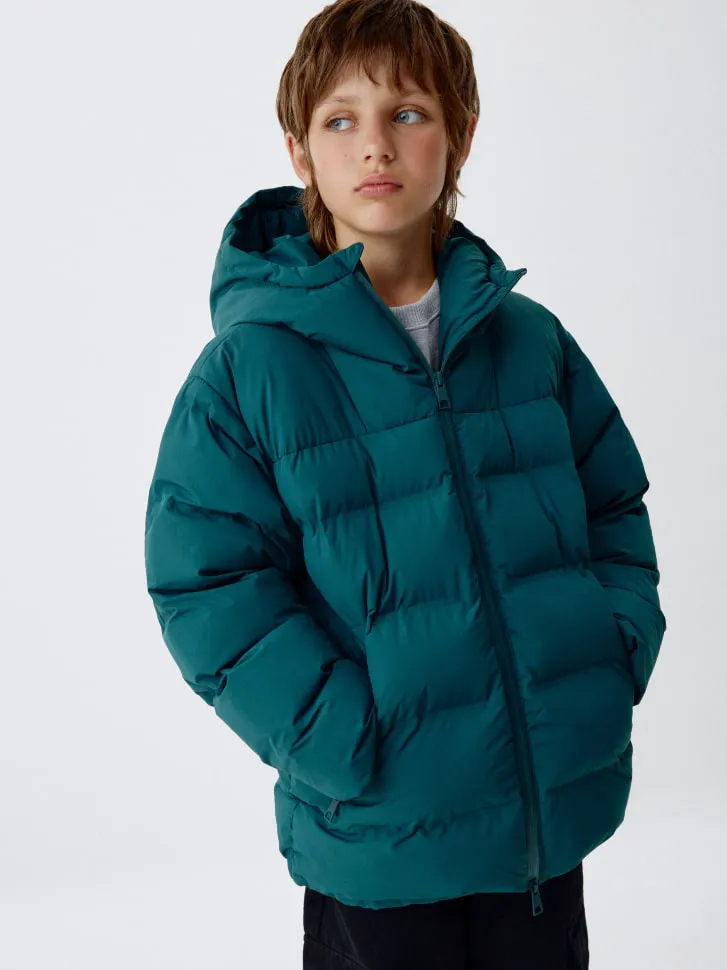 Дутая куртка с капюшоном для мальчиков, арт. 1968