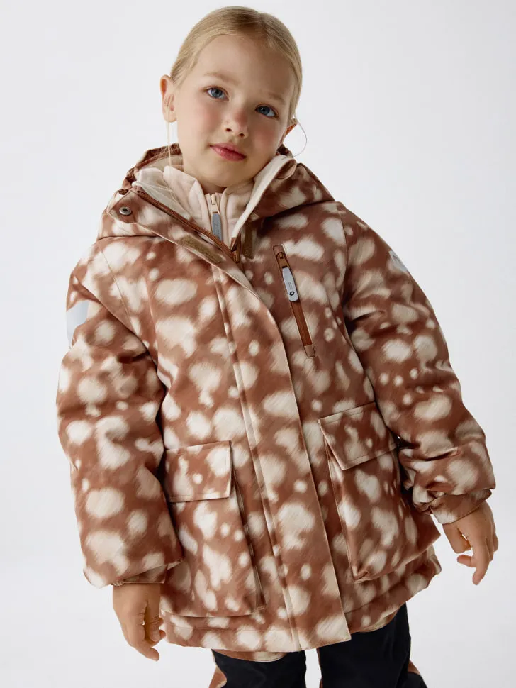 Мембранная куртка для девочек, разноцветный, арт. 1983