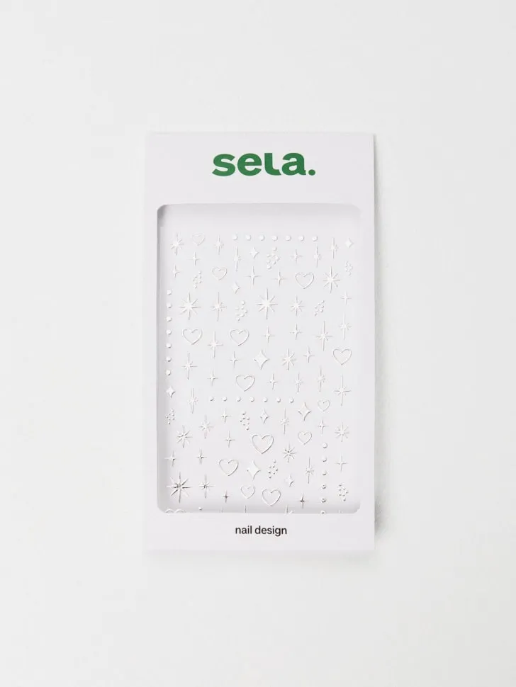 Набор наклеек для ногтей детский, белый, арт. 2024