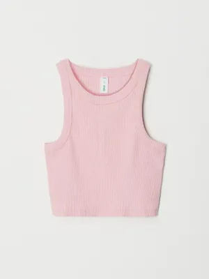 Укороченный топ в рубчик для девочек, арт. 2029