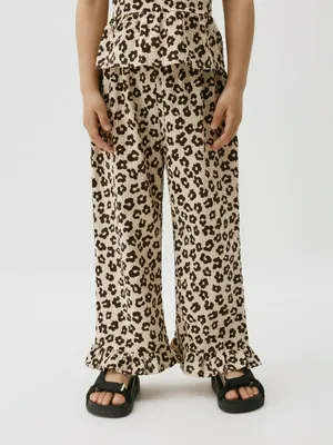 Брюки с принтом для девочек, арт. 2039