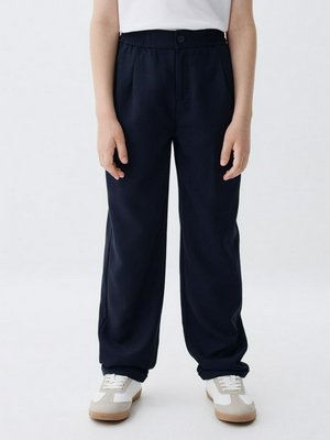 Костюмные прямые брюки на резинке, арт. 2131