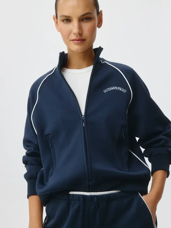 Толстовка оверсайз на молнии, арт. 2133