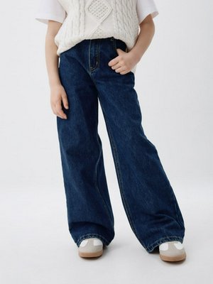 Джинсы Wide leg для девочек, синий, арт. NoArt