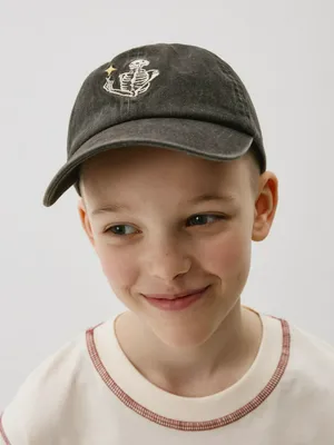 Хлопковая бейсболка с вышивкой для мальчиков, не указан, арт. 2147