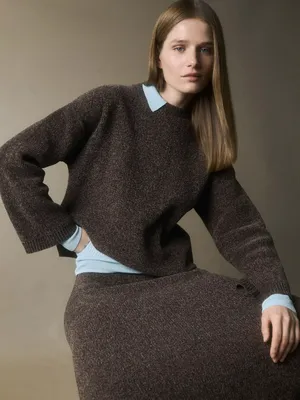 Вязаный джемпер из синели, не указан, арт. 2157