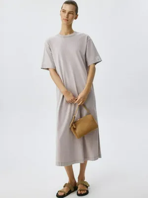 Платье миди из хлопка, не указан, арт. 2176